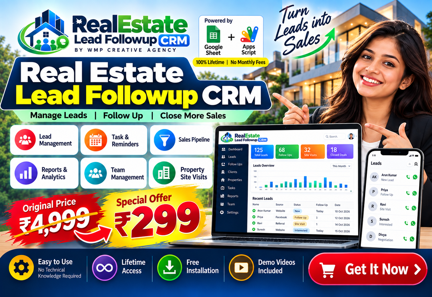 RealEstate Lead Followup CRM V1
