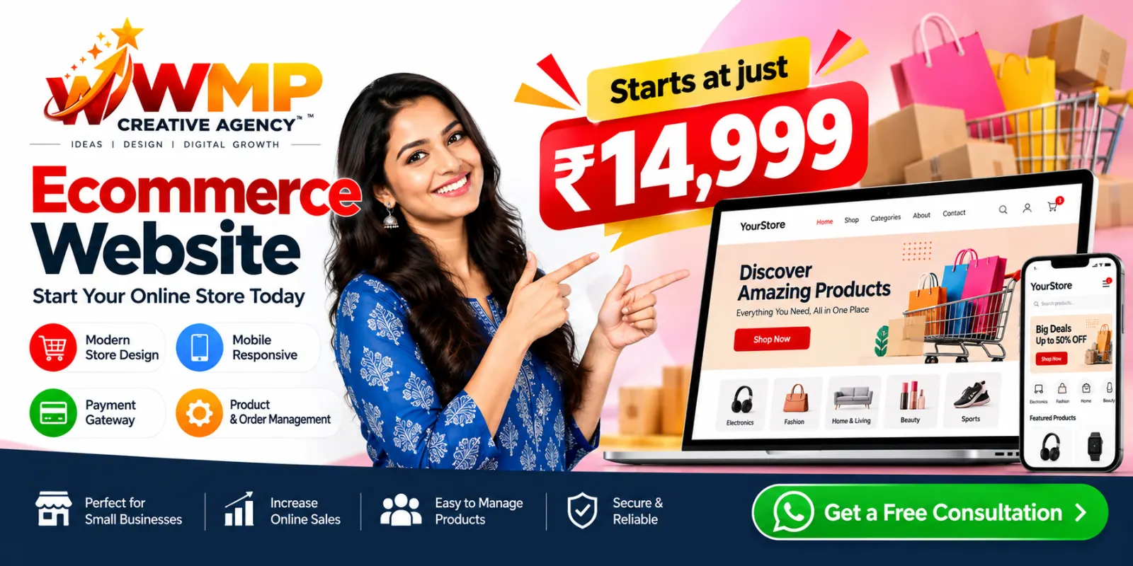 E-commerce website designing offer