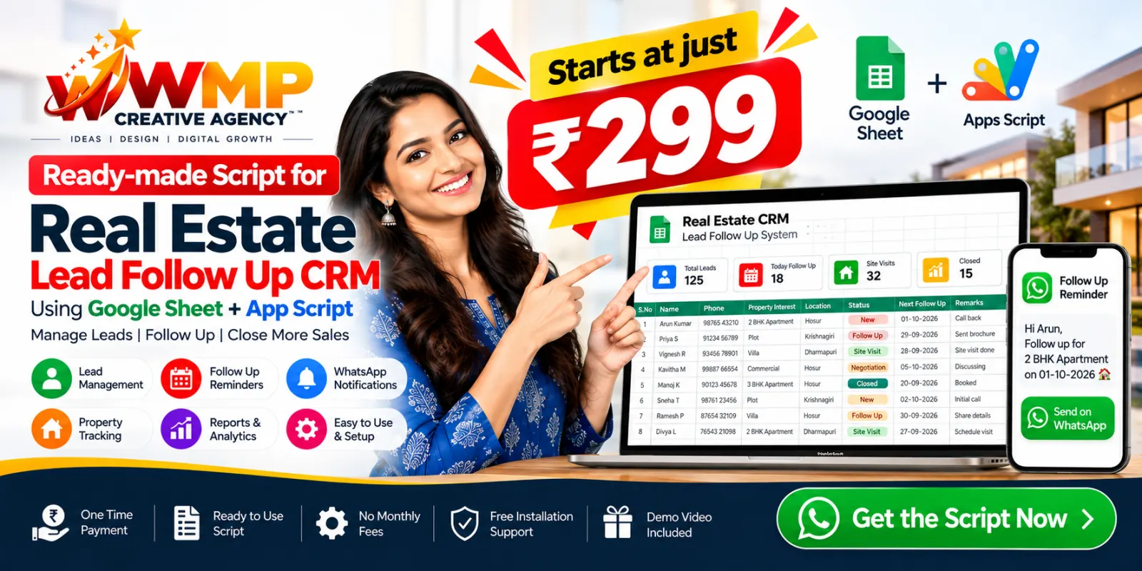 Realestate Lead  followup crm offer